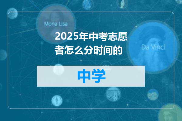 2025年中考志愿者怎么分时间的