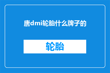 唐dmi轮胎什么牌子的(唐dmi轮胎品牌是？)